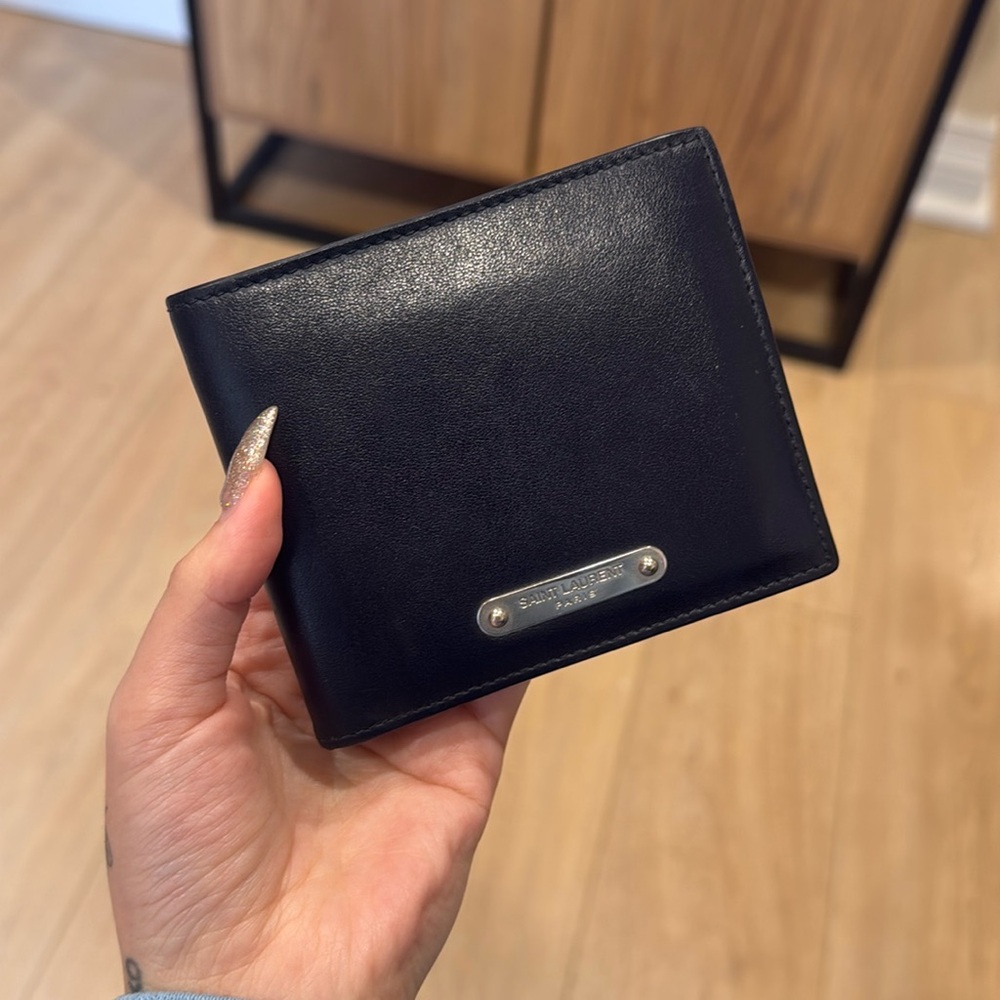 YSL Navy wallet